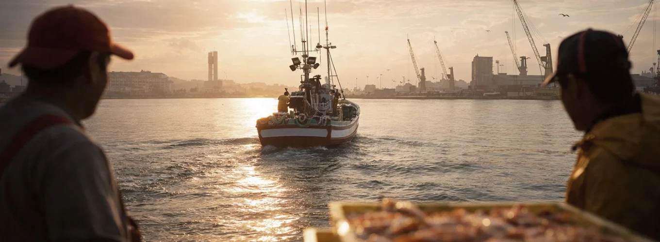 Equipo de Mariscos Pablo Iglesias creciendo juntos, empresa familiar gallega de cigala desde 1965