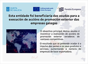 Documento de subvención de fondos europeos para Mariscos Pablo Iglesias, empresa gallega beneficiaria IGAPE